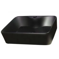 Νιπτήρας επικαθήμενος GLORIA DOLCE BLACK MAT 38-8025 49x38