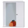 Καθρέπτης με ερμάριο δεξιά και σπότ 50x60x15 DROP 6KLRR50WH