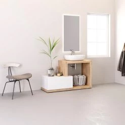 Έπιπλο Μπάνιου ZEBIS FLOOR 130 (130 X 75 X 45 Cm)