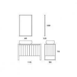 Έπιπλο Μπάνιου ZEBIS PALETTE 110 (110 X 75 X 50 Cm) 7 Έπιπλο Μπάνιου ZEBIS PALETTE 110 (110 X 75 X 50 Cm) -Έπιπλα μπάνιου Κατάστημα έπιπλο μπάνιου zebis palette 110 110 x 75 x 50 cm 1