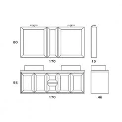 Έπιπλο Μπάνιου ZEBIS ROVERE RUSTIC 170 (170 X 55 X 46 Cm) -Έπιπλα μπάνιου Κατάστημα έπιπλο μπάνιου zebis rovere rustic 170 170 x 55 x 46 cm 1