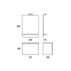 Έπιπλο Μπάνιου ZEBIS SMILE 061 (61 X 45 X 36 Cm) -Έπιπλα μπάνιου Κατάστημα έπιπλο μπάνιου zebis smile 061 61 x 45 x 36 cm 1