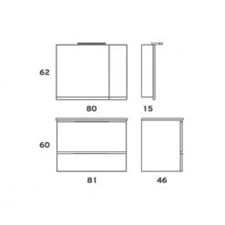 Έπιπλο Μπάνιου ZEBIS SMILE 080 (81 X 60 X 46 Cm) -Έπιπλα μπάνιου Κατάστημα έπιπλο μπάνιου zebis smile 080 81 x 60 x 46 cm 1