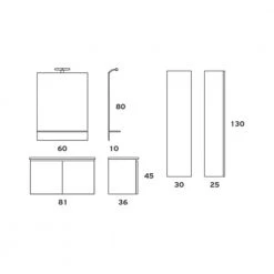Έπιπλο Μπάνιου ZEBIS SMILE 081 (81x 45 X 36 Cm) -Έπιπλα μπάνιου Κατάστημα έπιπλο μπάνιου zebis smile 081 81x 45 x 36 cm 1