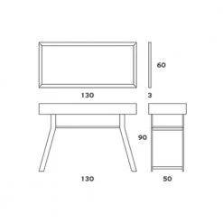 Έπιπλο Μπάνιου ZEBIS VULCANO 130 (130 X 90 X 50 Cm) -Έπιπλα μπάνιου Κατάστημα έπιπλο μπάνιου zebis vulcano 130 130 x 90 x 50 cm 1