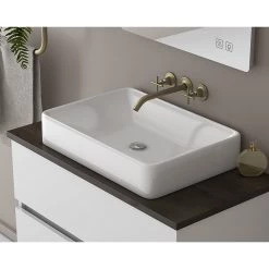 Έπιπλο μπάνιου σετ με νιπτήρα και καθρέπτη με ντουλάπι DROP Instinct 100 White Top -Έπιπλα μπάνιου Κατάστημα έπιπλο μπάνιου σετ με νιπτήρα και καθρέπτη με ντουλάπι drop instinct 100 white top 1