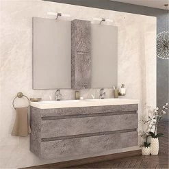 Έπιπλο μπάνιου σετ με νιπτήρα και καθρέπτη με ντουλάπι DROP LUXUS 120 Cm Granite -Έπιπλα μπάνιου Κατάστημα έπιπλο μπάνιου σετ με νιπτήρα και καθρέπτη με ντουλάπι drop luxus 120 cm granite 2