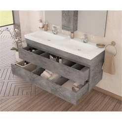 Έπιπλο μπάνιου σετ με νιπτήρα και καθρέπτη με ντουλάπι DROP LUXUS 120 Cm Granite -Έπιπλα μπάνιου Κατάστημα έπιπλο μπάνιου σετ με νιπτήρα και καθρέπτη με ντουλάπι drop luxus 120 cm granite 3