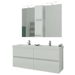 Έπιπλο μπάνιου σετ με νιπτήρα και καθρέπτη με ντουλάπι DROP LUXUS 120 Cm Λευκό -Έπιπλα μπάνιου Κατάστημα έπιπλο μπάνιου σετ με νιπτήρα και καθρέπτη με ντουλάπι drop luxus 120 cm λευκό 1