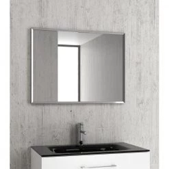 Καθρέπτης με κατασκευή & επένδυση από ανοξείδωτο ατσάλι KARAG PCM001 60x80x2cm