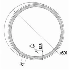 Καθρέπτης με κρυφό φωτισμό LED KARAG ANATOLI PIM 0154 Ø50 -Έπιπλα μπάνιου Κατάστημα καθρέπτης με κρυφό φωτισμό led karag anatoli pim 0154 o50 1