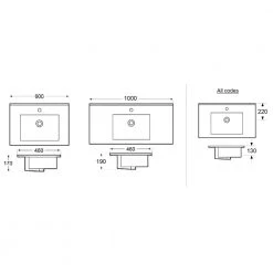 Νιπτήρας επίπλου KARAG LT 7506-100 101x47 Cm -Έπιπλα μπάνιου Κατάστημα νιπτήρας επίπλου karag lt7506 100 101x47 cm 2