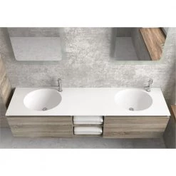 Νιπτήρας επίπλου διπλός 175x46 KARAG SPACE SP175L02