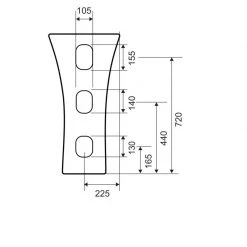 Νιπτήρας επιδαπέδιος VENDOME KARAG G-036 -Έπιπλα μπάνιου Κατάστημα νιπτήρας επιδαπέδιος vendome karag 2