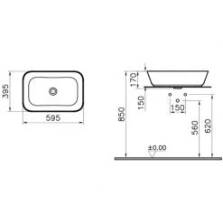 Νιπτήρας επικαθήμενος 59,5 X 39,5 Cm VITRA GEO 7425B003-0016 Λευκός -Έπιπλα μπάνιου Κατάστημα νιπτήρας επικαθήμενος 595 x 395 cm vitra geo 7425b003 0016 λευκός 1