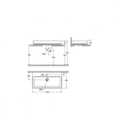 Νιπτήρας επικαθήμενος GROHE CUBE PureGuard 100x49 3947500H -Έπιπλα μπάνιου Κατάστημα νιπτήρας επικαθήμενος grohe cube pureguard 100x49 3947500h 1
