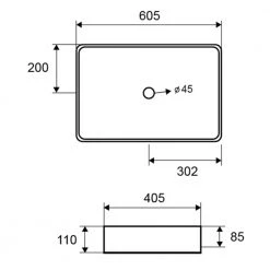 Νιπτήρας επικαθήμενος KARAG LT 2174 60,5x40,5cm -Έπιπλα μπάνιου Κατάστημα νιπτήρας επικαθήμενος karag lt 2174 605x405cm 1