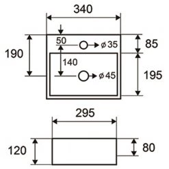 Νιπτήρας επικαθήμενος / επίτοιχος KARAG LT 2029 33,5x29 Cm -Έπιπλα μπάνιου Κατάστημα νιπτήρας επικαθήμενος karag lt2029 335x29 cm 1