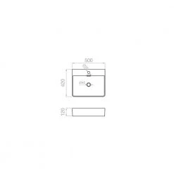 Νιπτήρας επικαθήμενος PYRAMIS NOLANA 50x42 Cm 023017101 -Έπιπλα μπάνιου Κατάστημα νιπτήρας επικαθήμενος pyramis nolana 50x42 cm 023017101 1