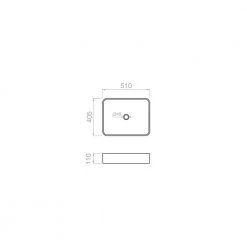 Νιπτήρας επικαθήμενος PYRAMIS NOLANA 51x40,5 Cm 023017201 -Έπιπλα μπάνιου Κατάστημα νιπτήρας επικαθήμενος pyramis nolana 51x405 cm 023017201 1