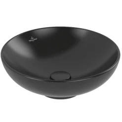 Νιπτήρας επικαθήμενος VILLEROY & BOCH LOOP & FRIENDS 42x42 Μαύρο ματ 4A4600S5