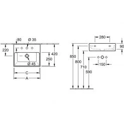 Νιπτήρας επικαθήμενος - κρεμαστός VILLEROY & BOCH MEMENTO 60x42 51336001 -Έπιπλα μπάνιου Κατάστημα νιπτήρας επικαθήμενος κρεμαστός villeroy boch memento 60x42 51336001 1