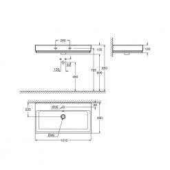 Νιπτήρας κρεμαστός GROHE CUBE PureGuard 100x49 3938600H 5 Νιπτήρας κρεμαστός GROHE CUBE PureGuard 100x49 3938600H -Έπιπλα μπάνιου Κατάστημα νιπτήρας κρεμαστός grohe cube pureguard 100x49 3938600h 1