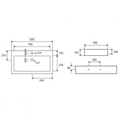 Νιπτήρας κρεμαστός KARAG LT 2213 82x45cm -Έπιπλα μπάνιου Κατάστημα νιπτήρας κρεμαστός karag lt 2213 82x45cm 1