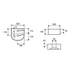 Νιπτήρας κρεμαστός KARAG LT 5062 32x29cm -Έπιπλα μπάνιου Κατάστημα νιπτήρας κρεμαστός karag lt 5062 32x29cm 1