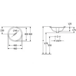 Νιπτήρας υποκαθήμενος VILLEROY & BOCH ARCHITECTURA 45x45 Λευκός 5A754501 -Έπιπλα μπάνιου Κατάστημα νιπτήρας υποκαθήμενος villeroy boch architectura45x45 λευκός 5a754501 1