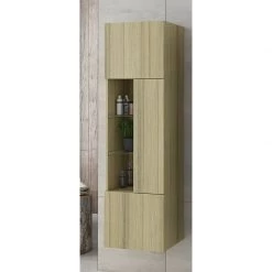 Στήλη μπάνιου DROP 40x32x140 Cm Natural Oak 5SIN040NO