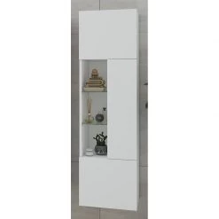 Στήλη μπάνιου DROP 40x32x140 Cm Λευκή 5SIN040WH