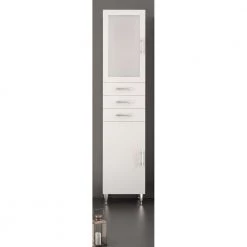 Στήλη μπάνιου DROP 40x32x184 Cm Λευκή 6SGL040WΗ